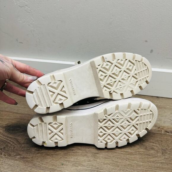 Converse All Star Black And White Lugged Platform Sneakers Women’s Size 8.5 - Picture 8 of 11